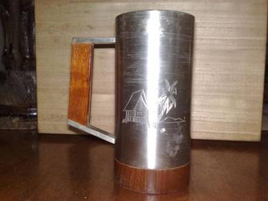 Cawan antik antique selangor pewter mug cup