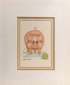Vintage Pig & Frog I – Jocelyne Forgues (1982)