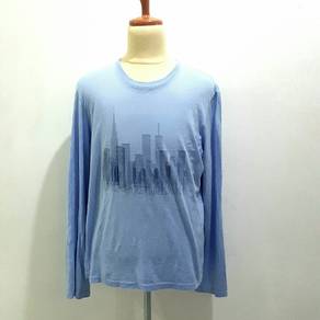 DKNY Jeans line drawing long sleeve tee
