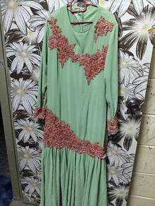 long dresses and shawl 