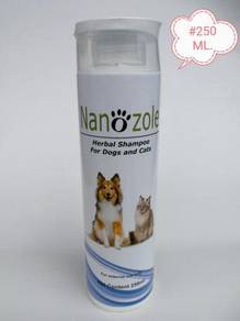 Nanozole Herbal Shampoo Dog Cat 250ml Kucing Bath