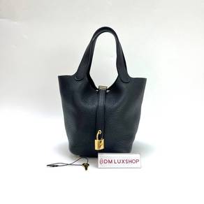 Preloved Hermes Picotin 18 Black GHW