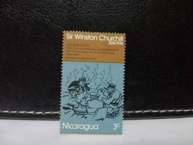 1974 Nicaragua Stamp Prime Minister Churchill
