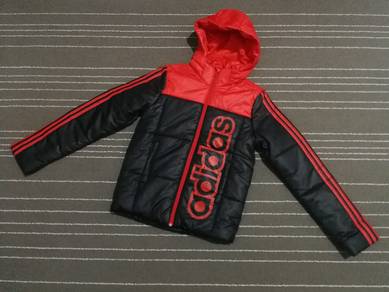 Adidas Puffer Red black HOODIES XS