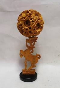 Celestial sphere wood carving, wooden, art and cra