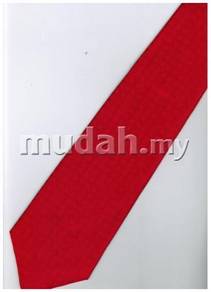 R06 Red Top Quality Solid Formal Neck Tie