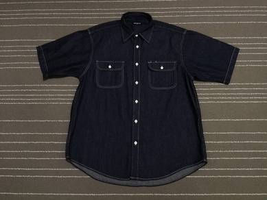 Vintage Uniqlo indigo denim 2XL 1798