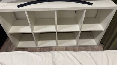 Shelving unit white 77x147 cm