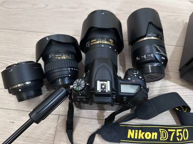 Nikon D750 DSLR with lenses for sales