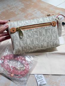 Bonia White Monogram