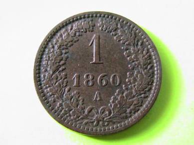 Austria 1 Kreuzer 1860 A [Kod : A0744]