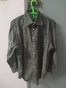 152.aquascutum corduroy shirt men