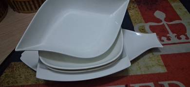 5 piece different saizes Serving plates