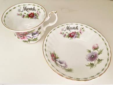 Royal Albert March cup & bowl