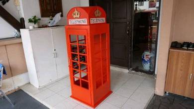 Vintage London Phone Booth - 120cm