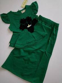 Elegance Peplum Ratu/Flower Sleeveless Kurung