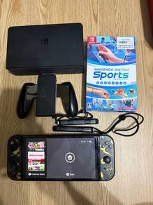 nintendo switch oled with sports games