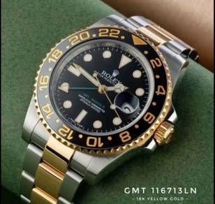Rolex GMT-MasterII 40mm 116713LN gold discontinued