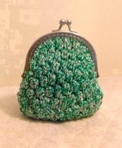 Metallic Thread Bubble Ball Coin Purse