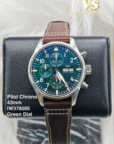 IWC Pilot Chrono 43mm IW378005 Green Dial