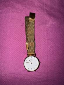 wd rose gold watch
