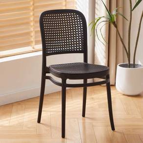 CK41FB NEW *Kerusi Artificial Rattan Chair Black
