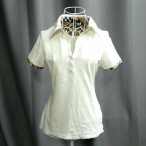 Burberry Stretch Cotton Women Polo Tee Shirt