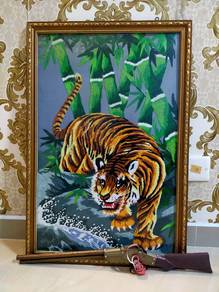 vintage art tiger japanese 