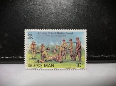 1982 Isle of Man Stamp Powell Visit Scout