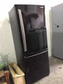 Small Black Panasonic Refrigerator Fridge Freezer