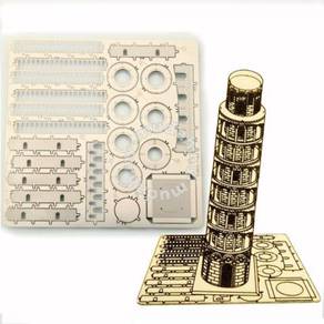 3D Nano Steel Laser Cut Puzzle - Tower of Pisa