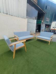 SO16G1-2-3 New Kerusi Kayu Getah 1+2+3 Seater Sofa