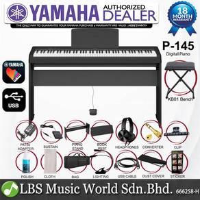 Yamaha P-145 88 Key Digital Piano Package -