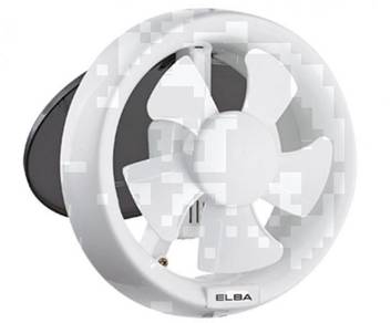 Elba 6" Glass Mounted Ventilation Fan EGVFE0615WH