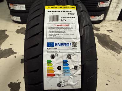 Tayar baru 195 55 15 blackarrow Racing P03 tyre 26