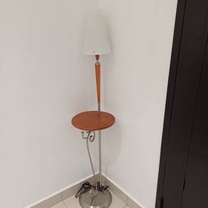 Wooden floor lamp