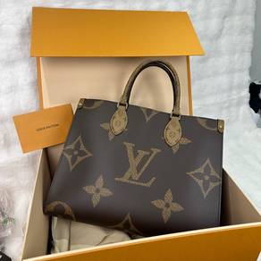LV Onthego MM Reverse Brown Monogram Bag