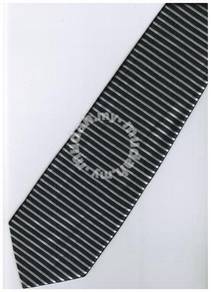 ES4 Silver Quality Striped Formal Neck Tie