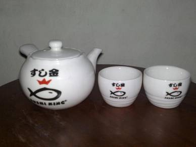 Teko cawan sushi king tea set