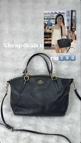 Authentic Coach Black Kelsey Crossbody Bag