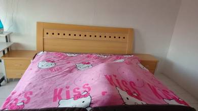 wardrobe 6doors, dressing table,king size bed set