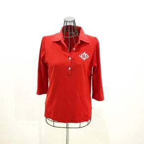Lacoste Quarter Sleeve Red Polo Shirt