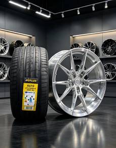 BMW 5 Series G30 19" Forged Rim + Tayar Baru R504