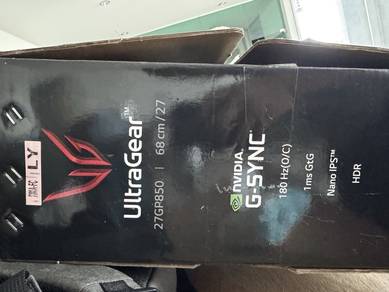 27” LG Gaming Monitor with G-Sync 180hz Ultra Gear