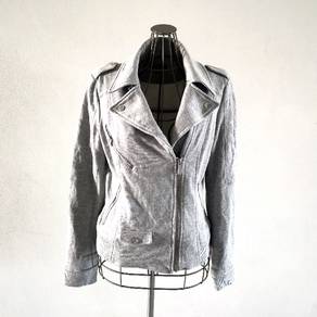 MORGAN Women's Zip Jacket Grey Long Sleeve