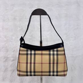 Burberry Bag Brown Semi Checkered