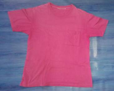 Baju T Poket pink (M)