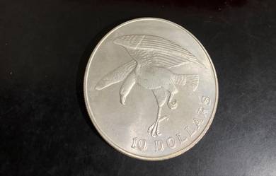 Singapore Sea Eagle Silver $10 Dollar Coin