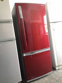 Fridge Red Panasonic Peti Sejuk Refrigerator Ais