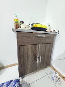 Wooden Cabinet with drawers and two doors